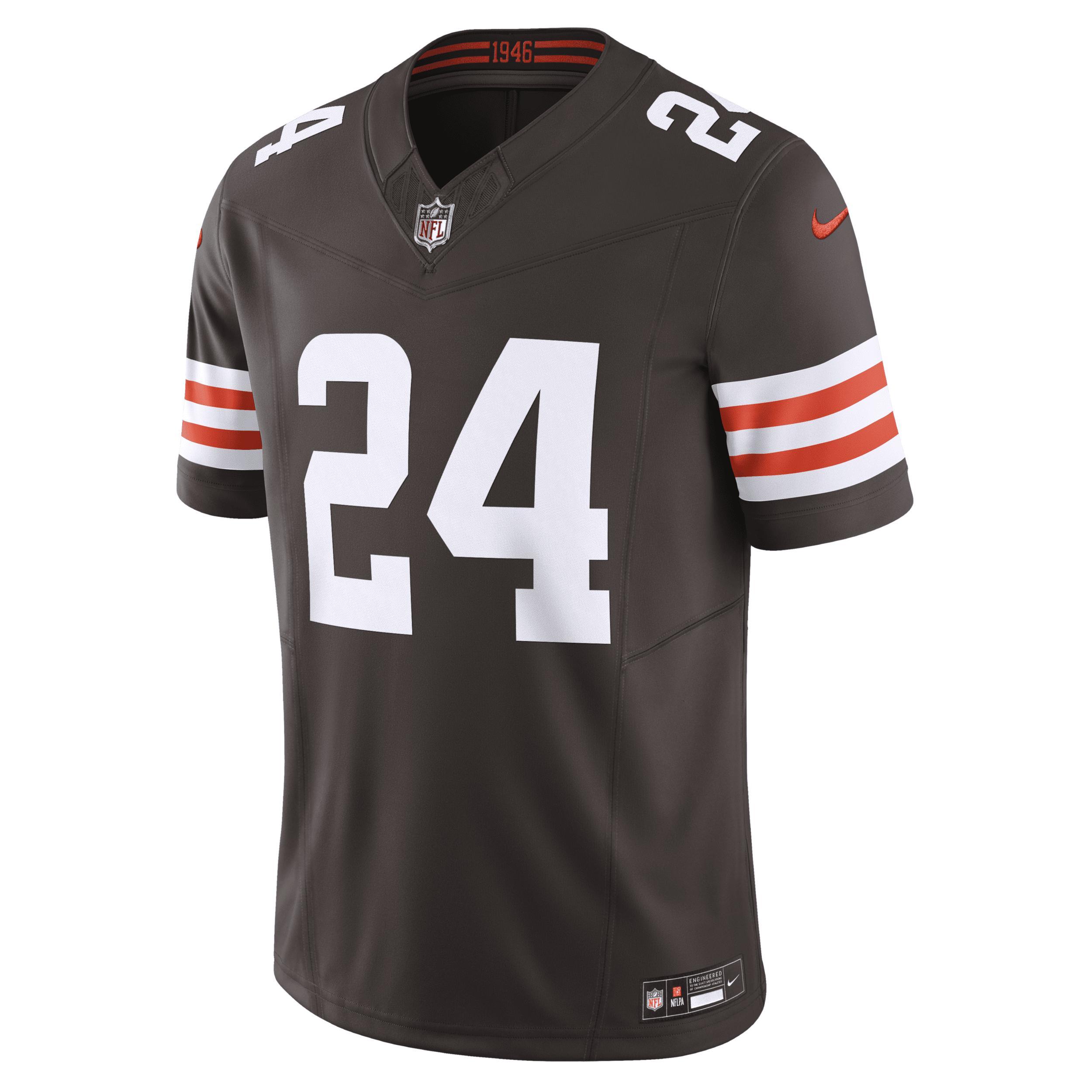 Men's Nike Nick Chubb Brown Cleveland Browns Vapor F.U.S.E. Limited  Jersey, Size: Small Product Image