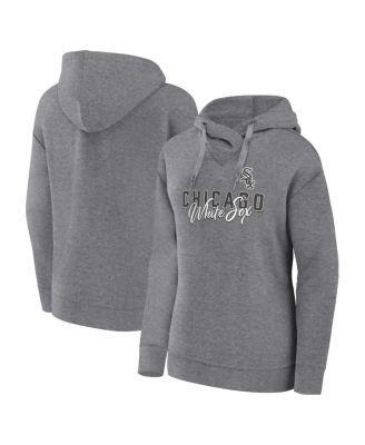 Womens Fanatics Branded Heather Gray Chicago White Sox Script Favorite Pullover Hoodie Product Image