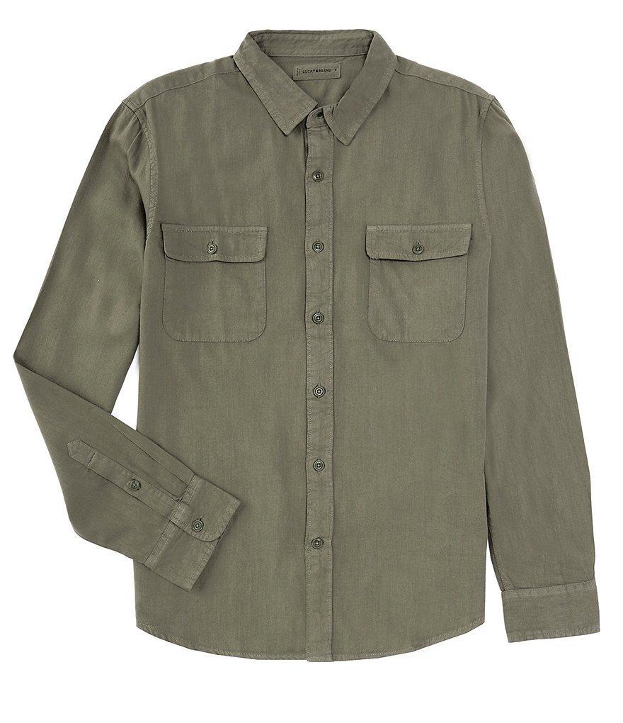 Lucky Brand Long Sleeve Lived-In Utility Shirt Product Image