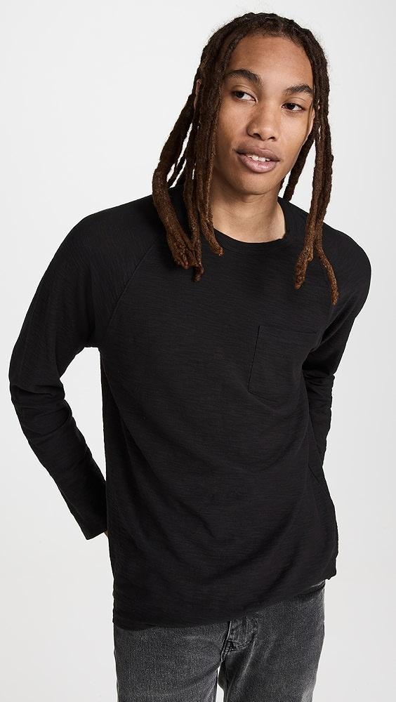 Vince Long Sleeve Pocket Crew Tee | Shopbop Product Image