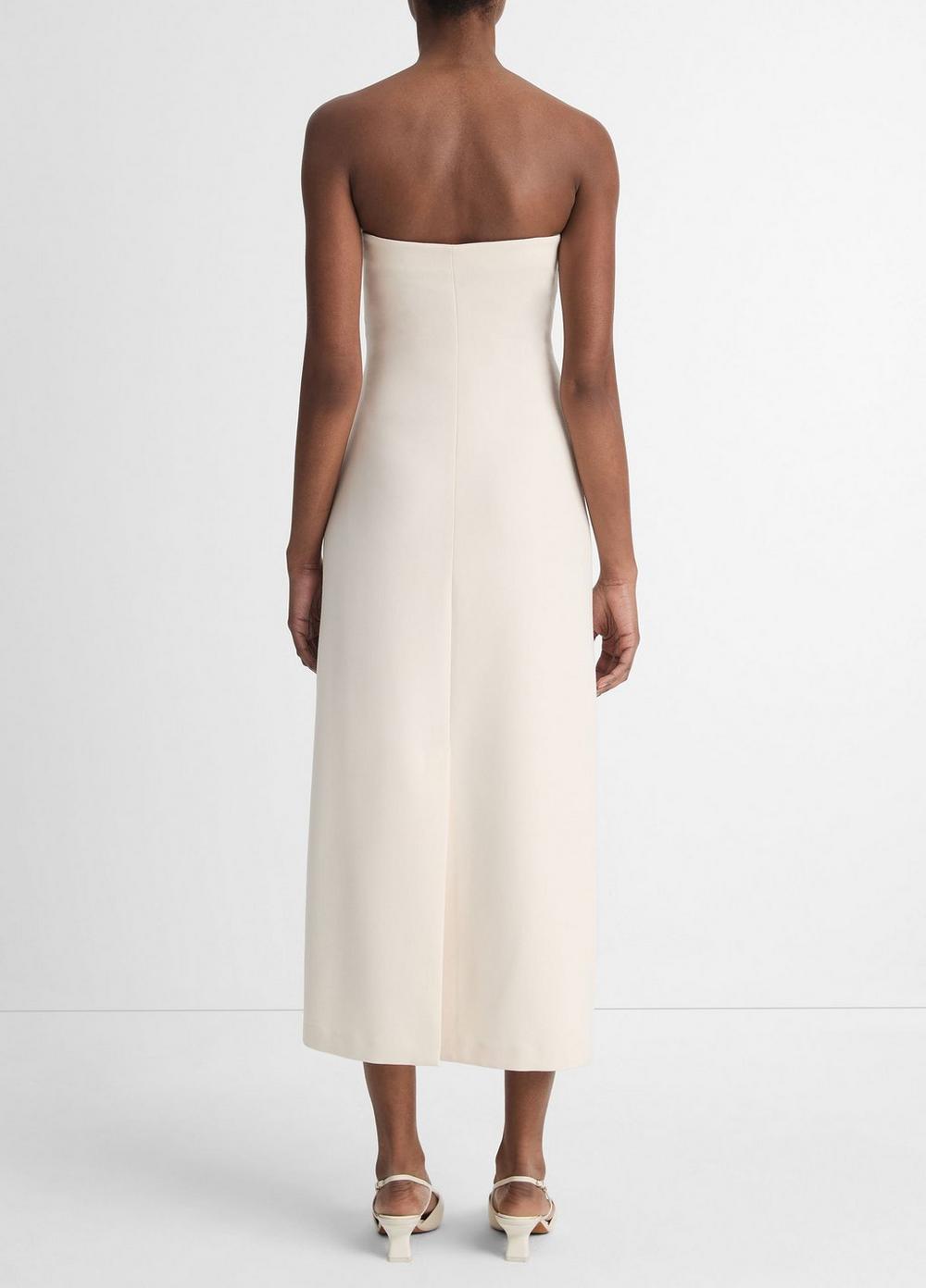 Womens Strapless Draped Dress, Off White, Size 8 Vince Product Image