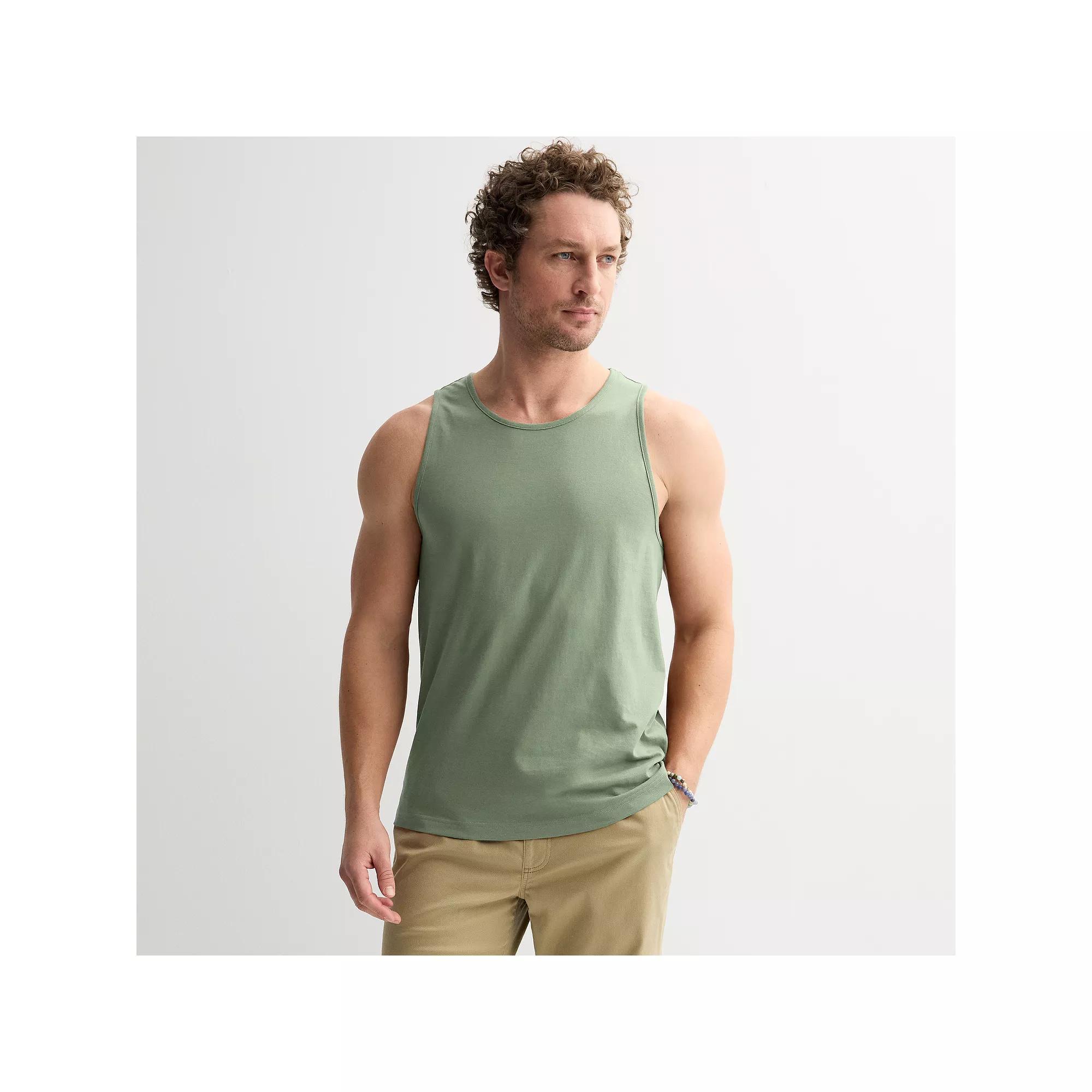 Men's Sonoma Goods For Life® Supersoft Tank Top, Size: Medium, White Product Image