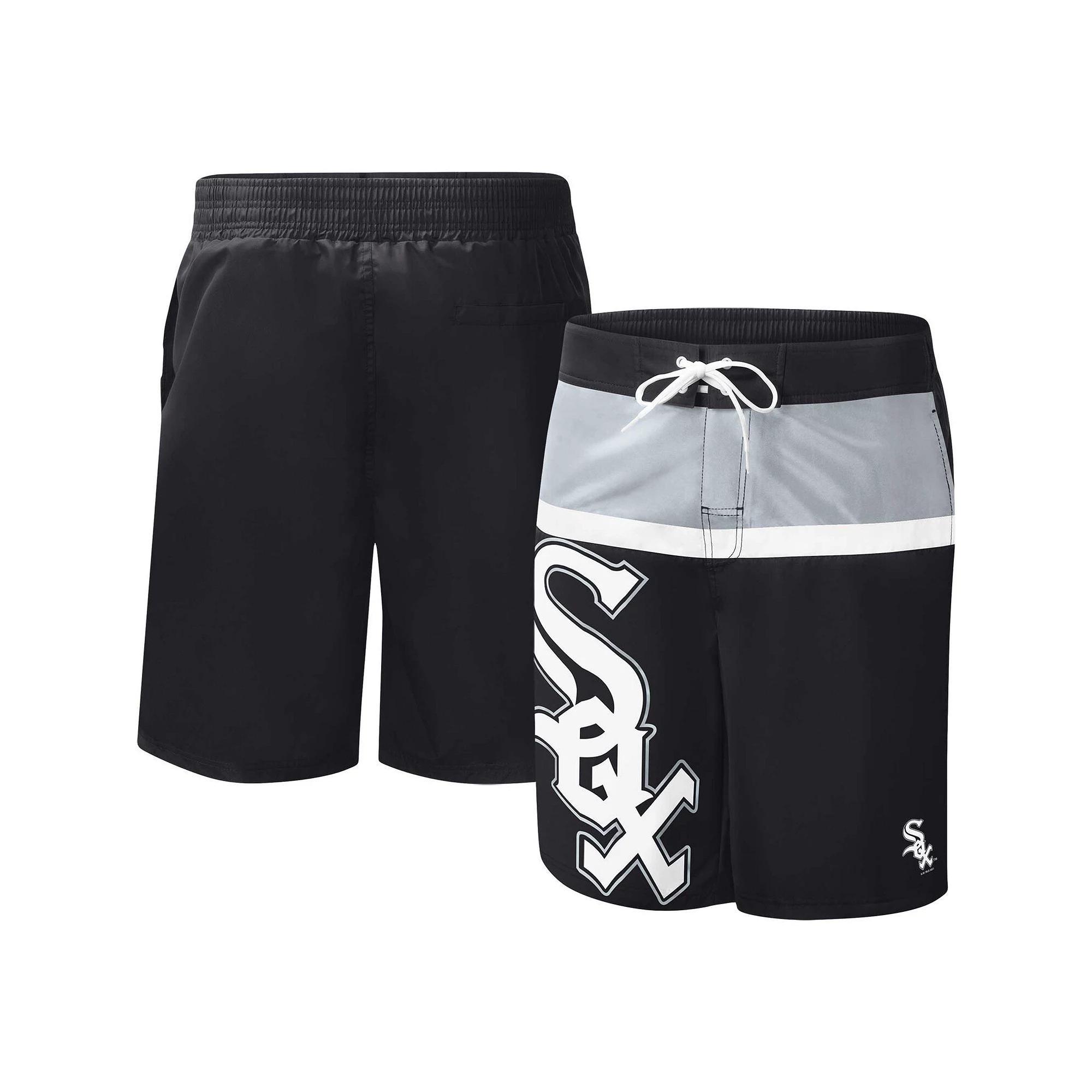 Men's G-III Sports by Carl Banks Black Chicago White Sox Sea Wind Swim Shorts, Size: XL Product Image
