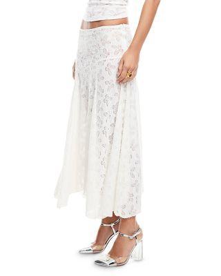 Lace Handkerchief Hem Skirt Product Image