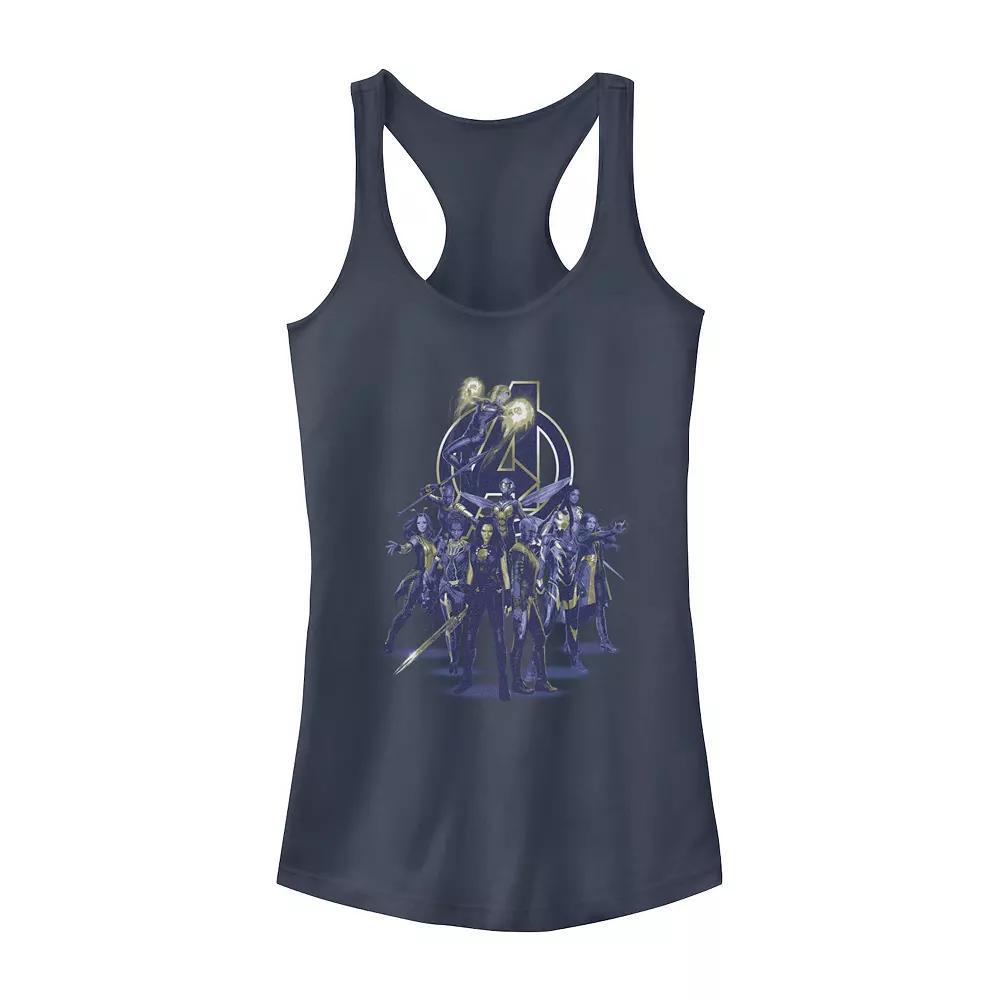Juniors' Marvel Blue Hue Women Avengers Logo Tank Top, Girl's, Size: XXL Product Image