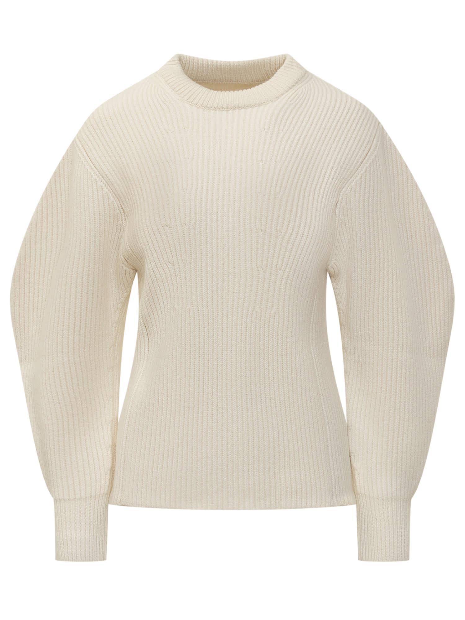 JIL SANDER Sweater In White Product Image