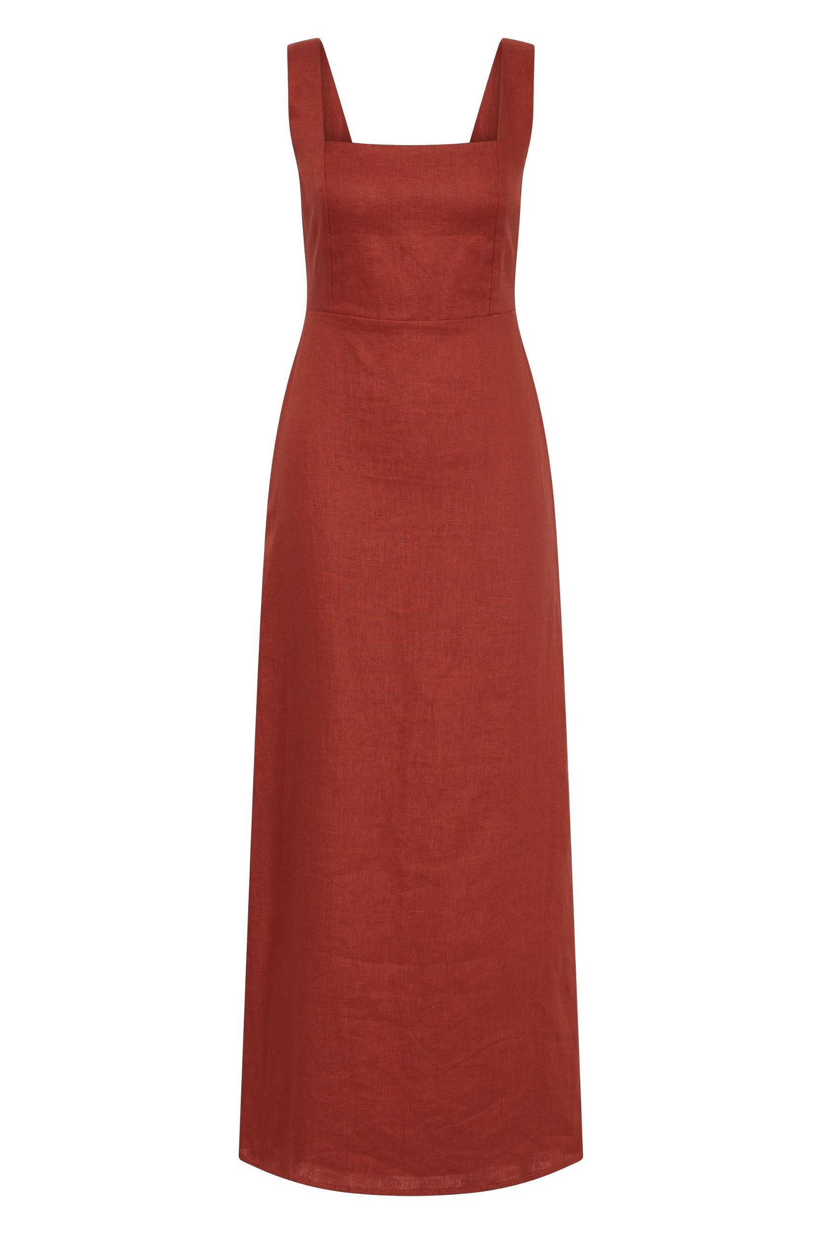 Lais Midi Dress Garnet Product Image