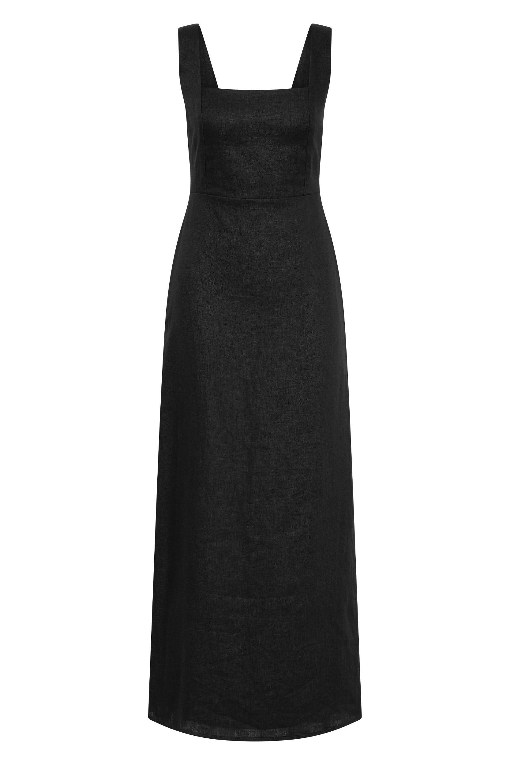 Lais Midi Dress Black Product Image