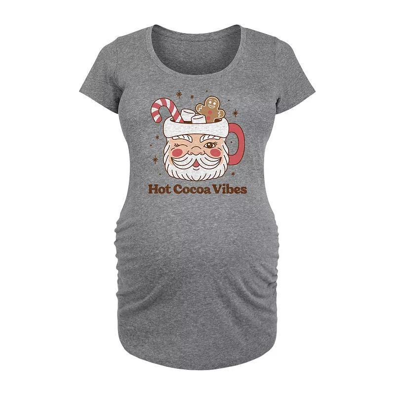 Maternity Ice Cream Pops Graphic Tee, Womens Grey Gray Product Image