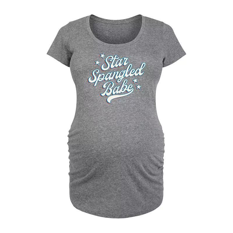Maternity Star Spangled Babe Graphic Tee, Womens Blue Product Image