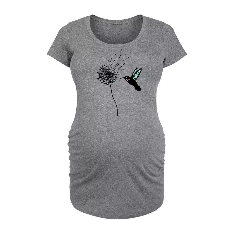 Disneys Winnie the Pooh Maternity Group Rainbow Graphic Tee, Womens Grey Gray Product Image