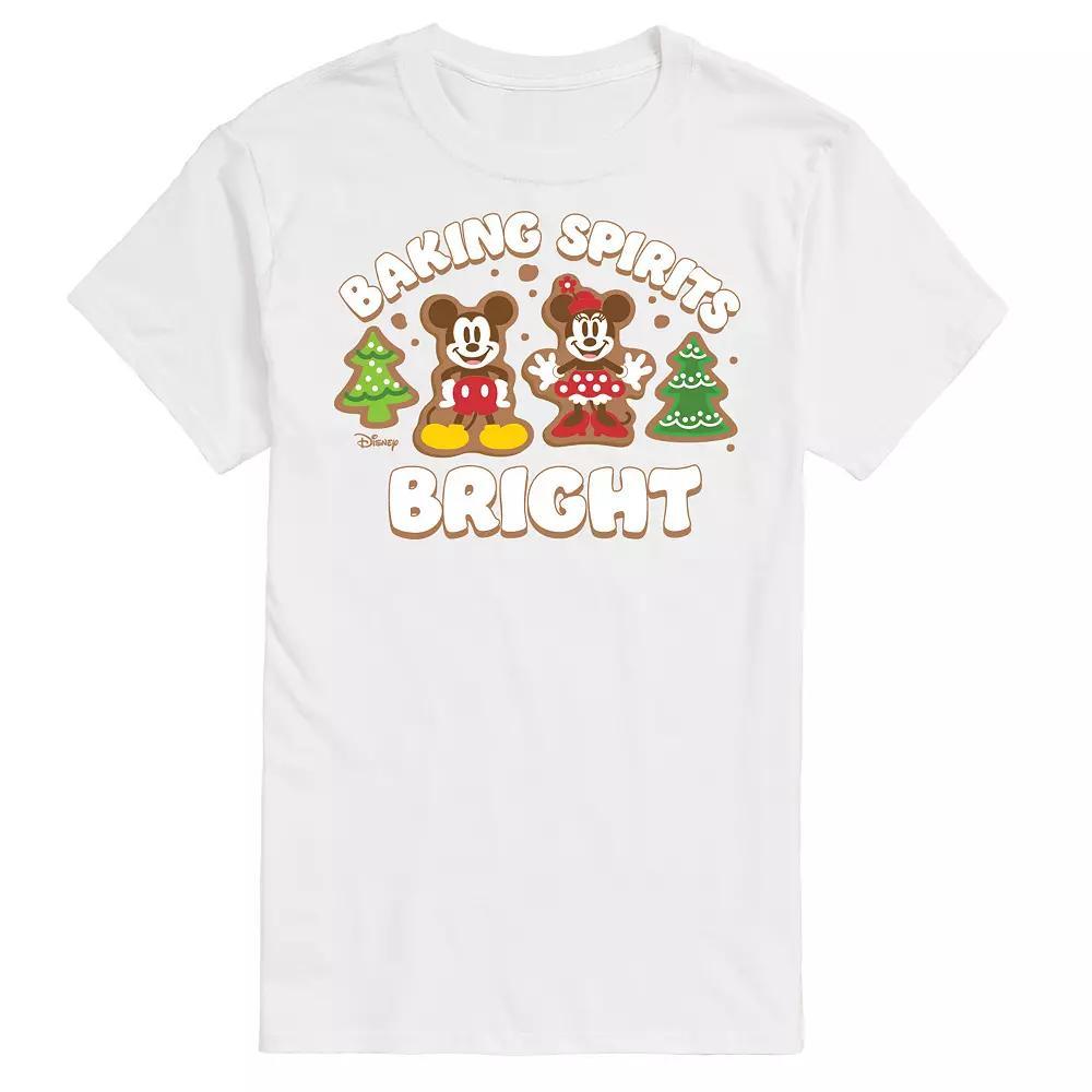 Disneys Mickey & Minnie Mouse Mens Baking Spirits Bright Graphic Tee Product Image