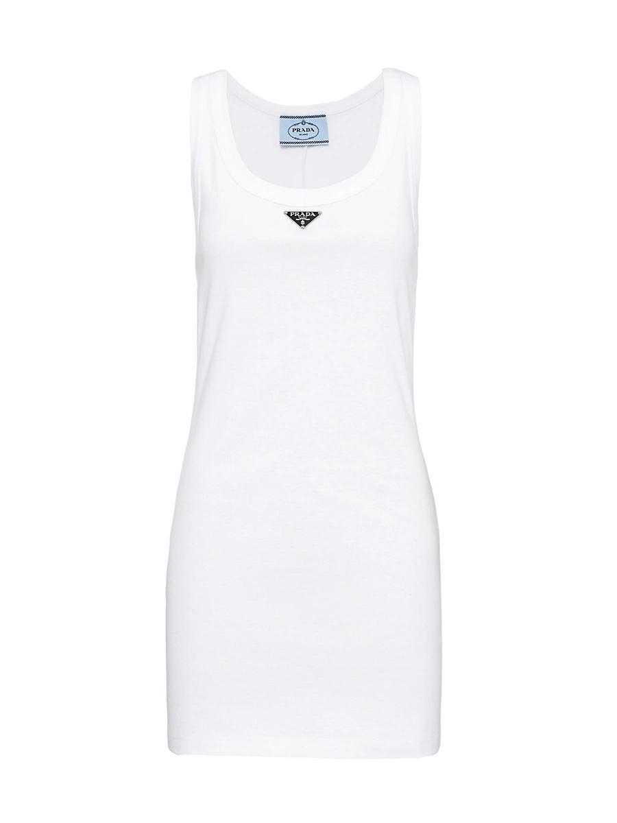 Womens Ribbed Knit Jersey Dress Product Image