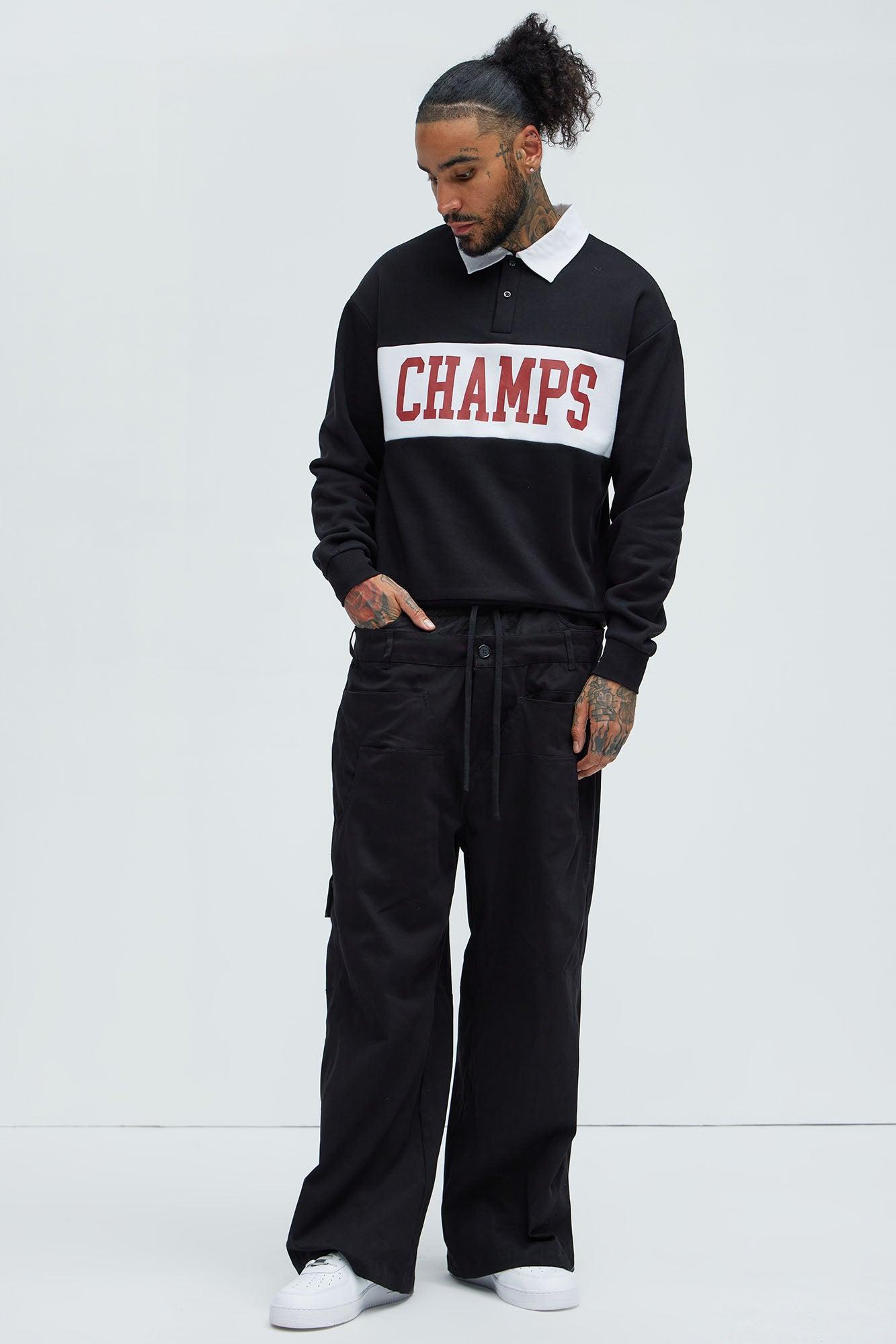 Champs Collar Sweatshirt - Black Product Image
