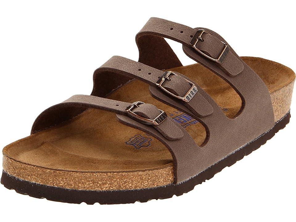Birkenstock Florida Soft Footbed - Birkibuc (Mocha Birkibuc) Women's Sandals Product Image