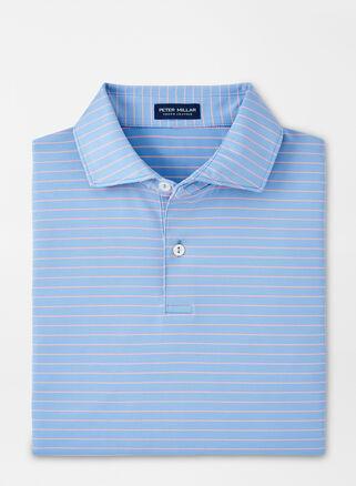 Men's Duet Stripe Performance Jersey Polo Shirt Product Image