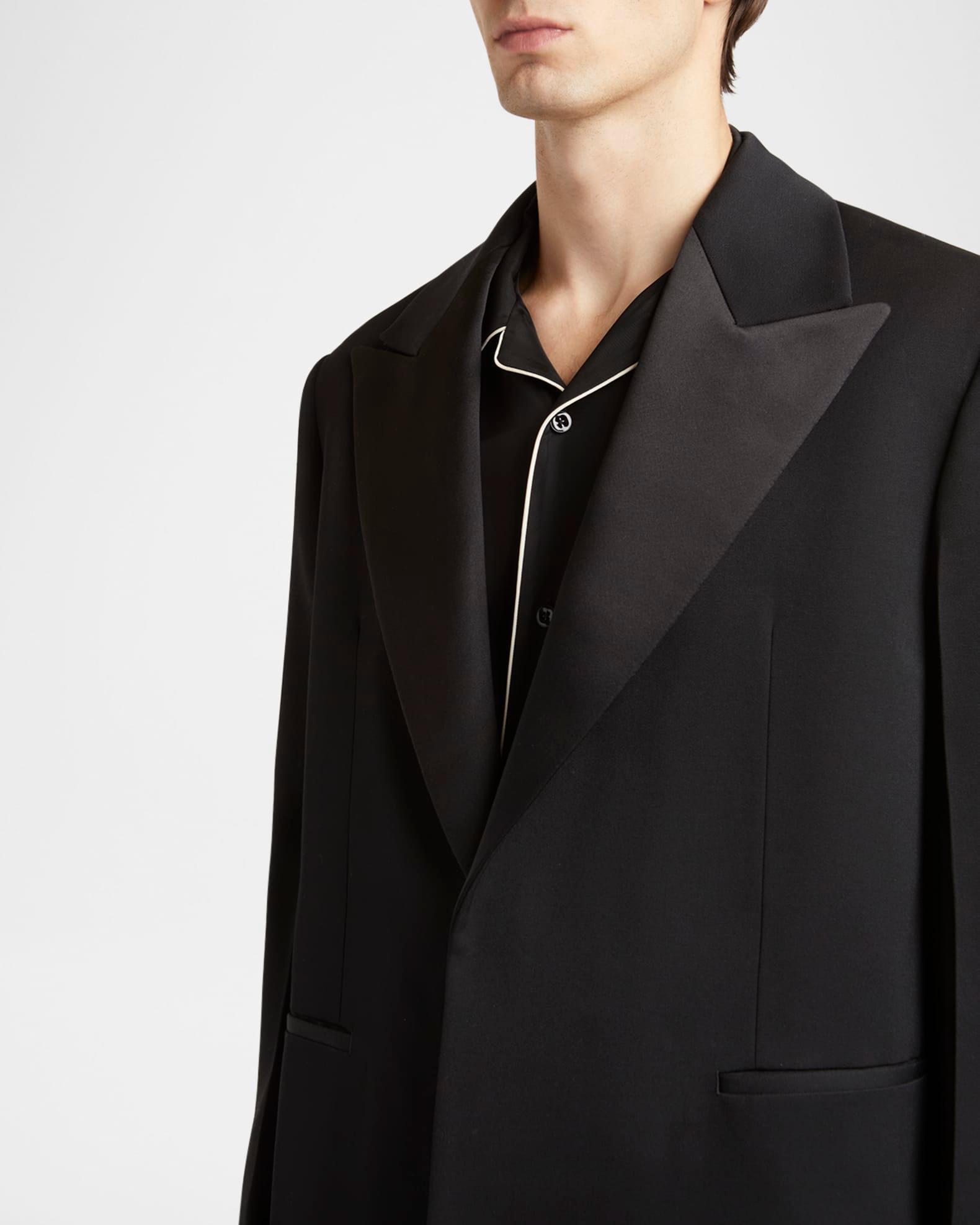 Men's Satin Peak Lapel Evening Jacket Product Image