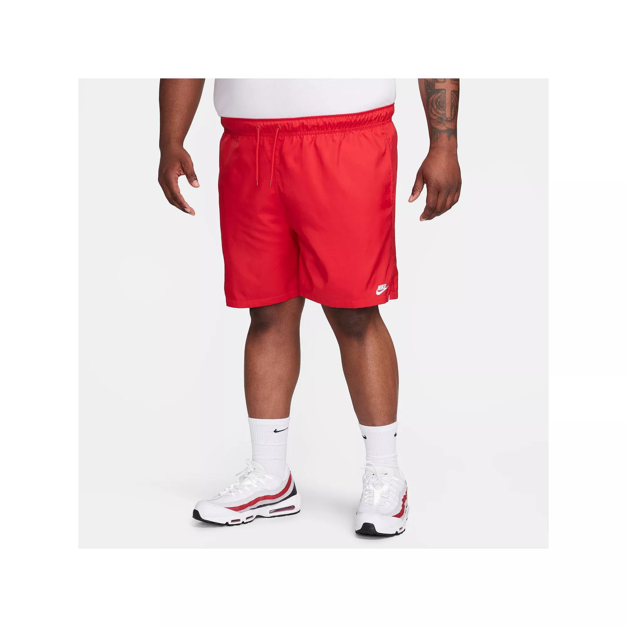Big & Tall Nike Club Woven Flow Shorts, Men's, Size: Large Tall, Black Product Image