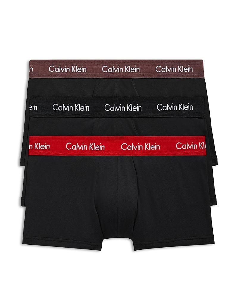 Calvin Klein Cotton Stretch Moisture Wicking Low Rise Trunks, Pack of 3 Product Image