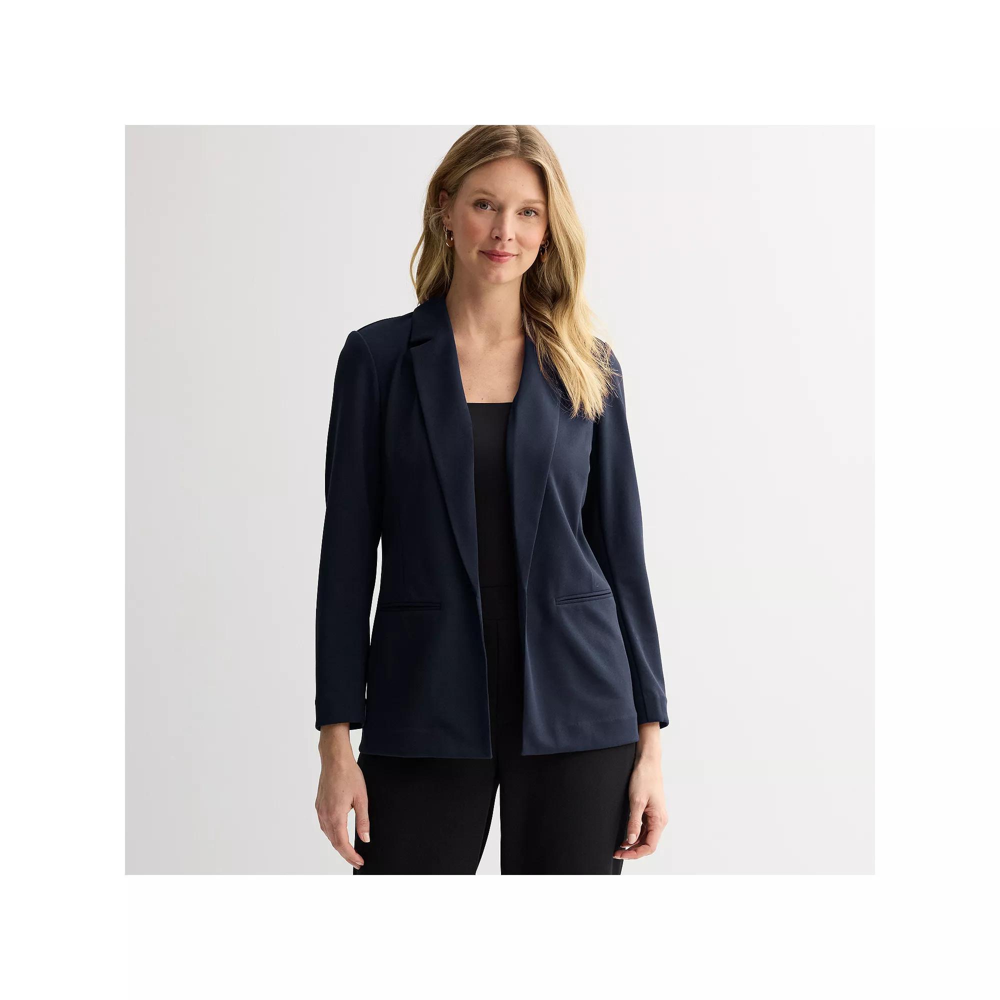 Women's Nine West Everyday Closureless Blazer, Size: XL, Maddie Purple Product Image