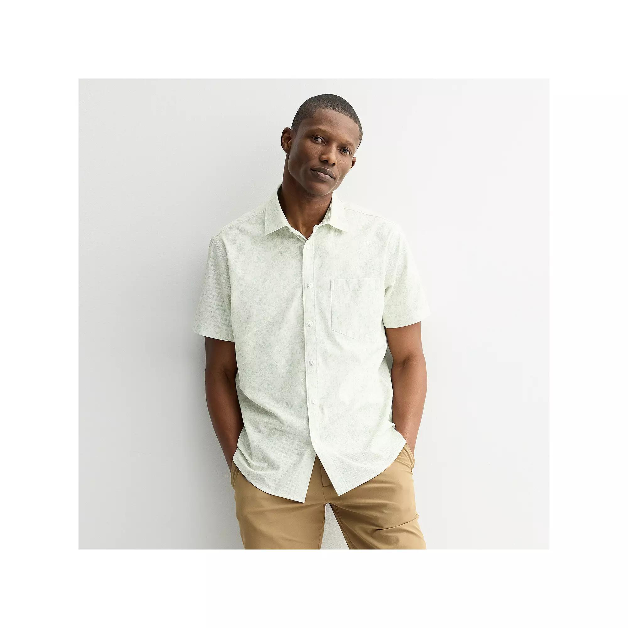 Mens FLX Performance Untucked-Fit Short Sleeve Button Down Shirt Product Image