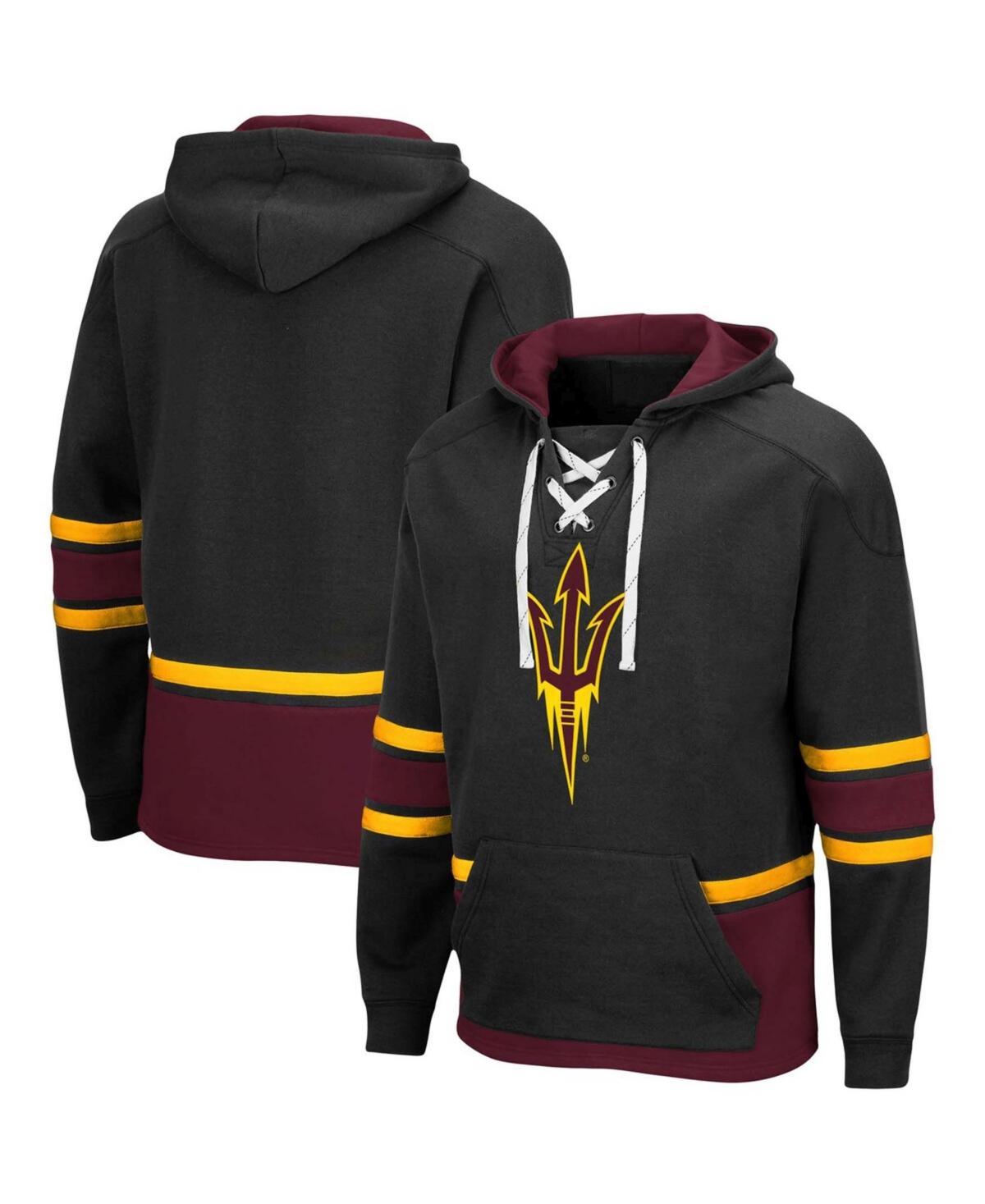 Men's Colosseum Black Houston Cougars Lace Up 3.0 Pullover Hoodie, Size: Medium, Hou Black Product Image