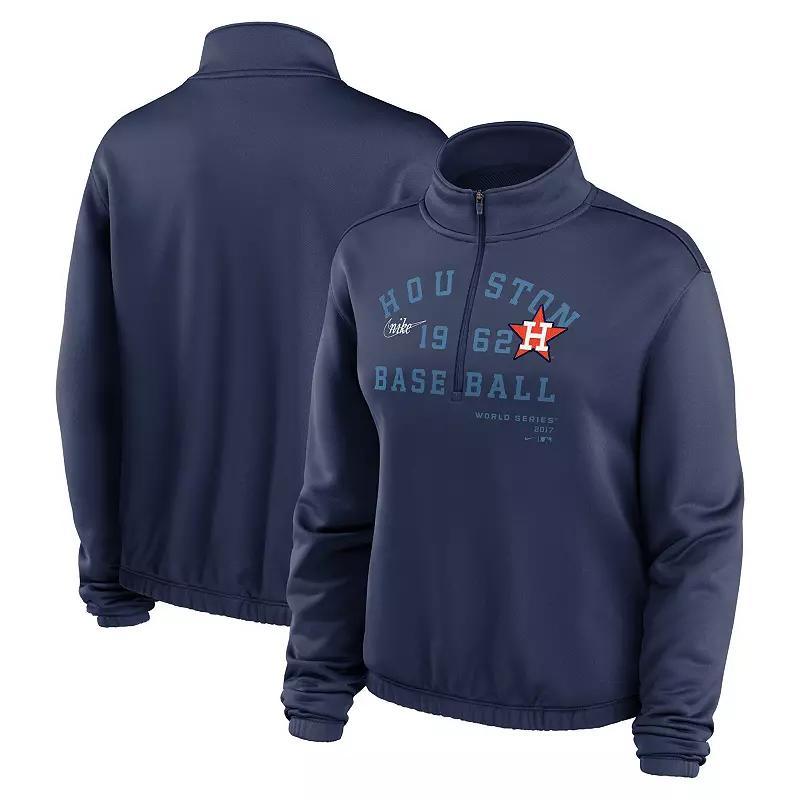 Women's Nike Navy San Diego Padres Rewind Splice Half-Zip Sweatshirt, Size: Small, Blue Product Image