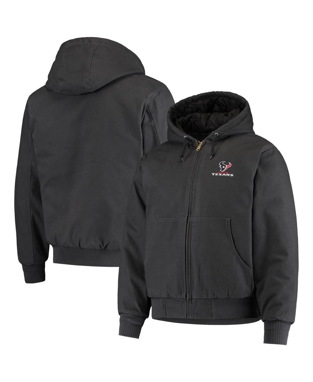 Men's Dunbrooke Navy Houston Texans Dakota Cotton Canvas Hooded Jacket, Size: Small, Blue Product Image