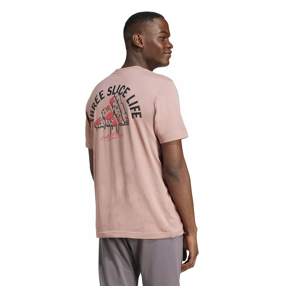 Men's adidas Lounge Pizza Graphic Sportswear Tee, Size: XL, Off White Product Image