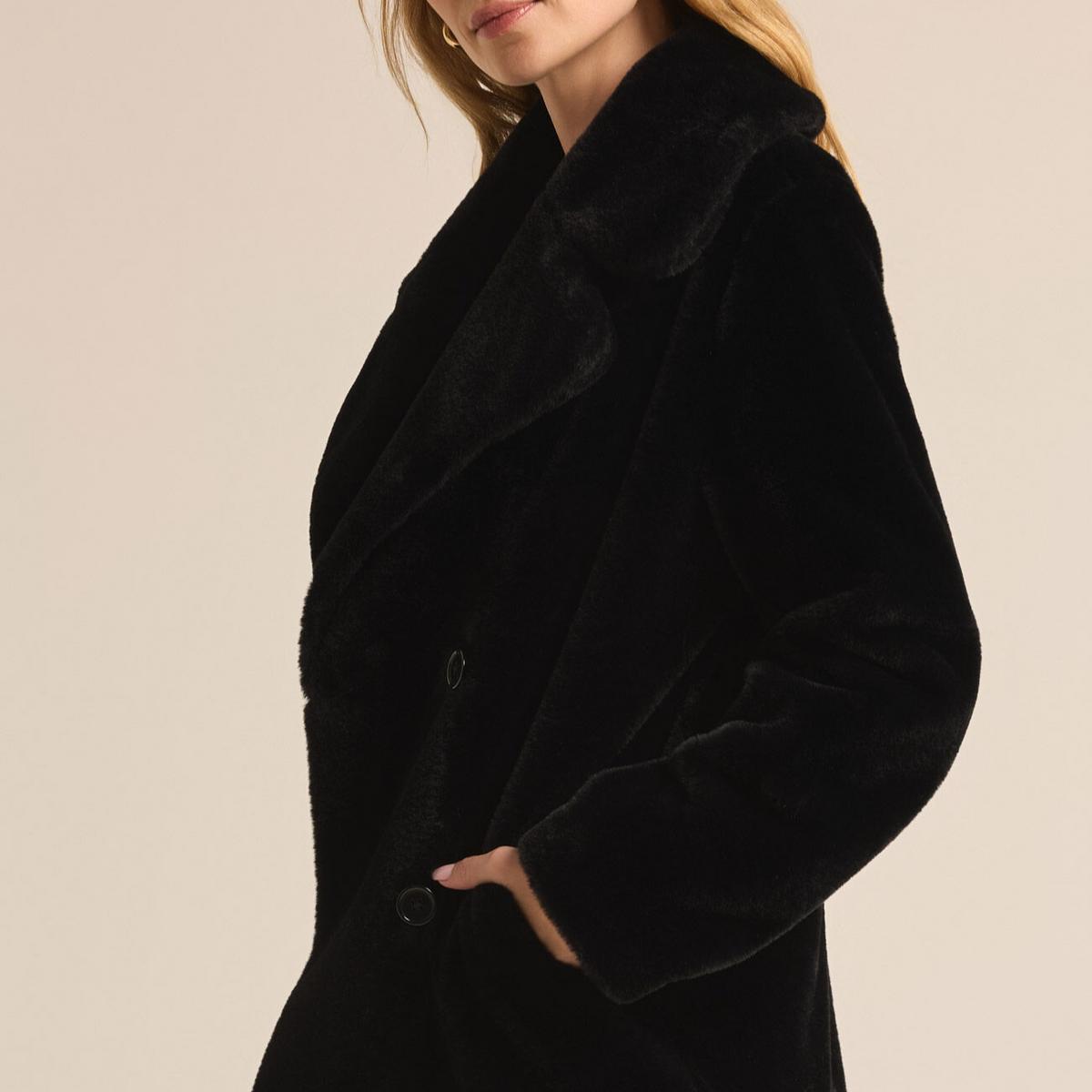 Gem Double Breasted Fur Coat Product Image