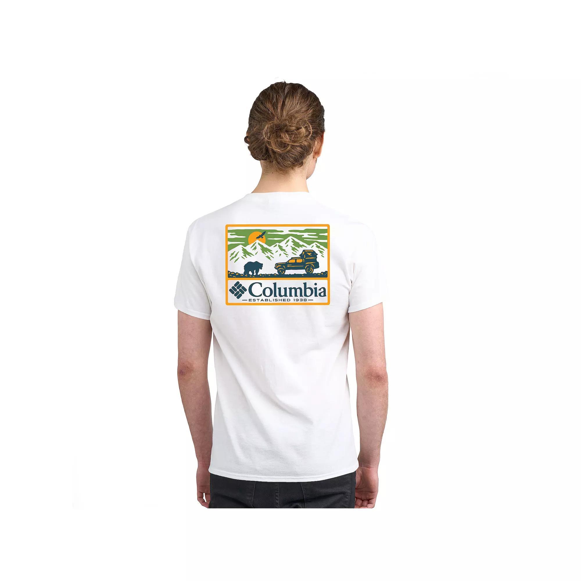 Mens Columbia Americana Adventure Print Short Sleeve Graphic Tee Product Image