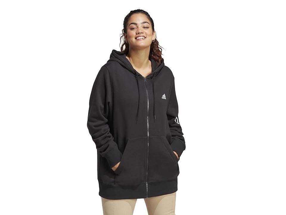adidas Plus Size Cotton French Terry Logo Hoodie Product Image