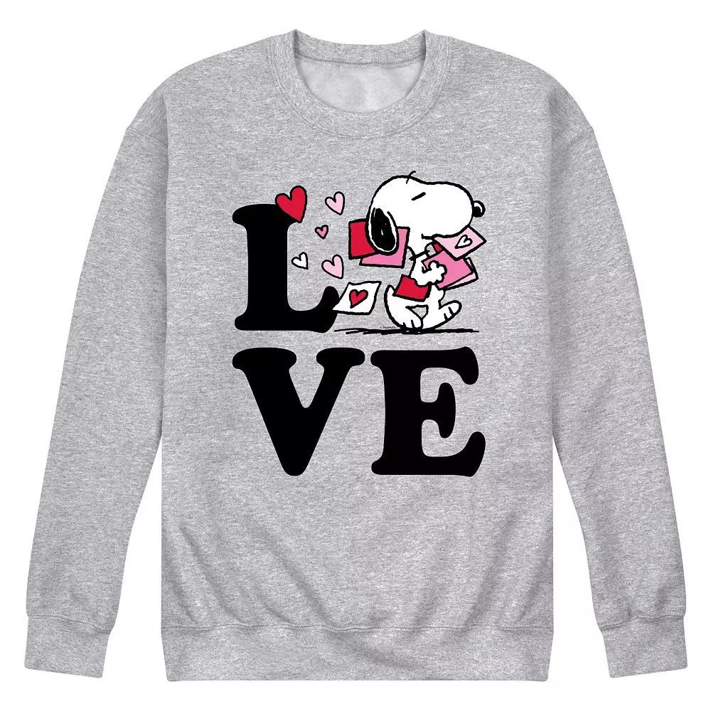 Mens Peanuts Love Snoopy Sweatshirt Product Image