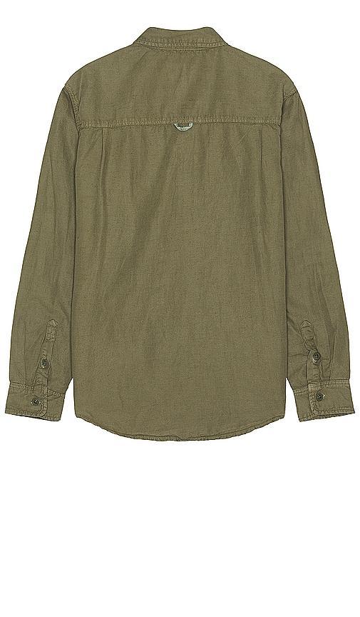 ALPHA INDUSTRIES Long Sleeve Multi Pocket Shirt in Olive Product Image
