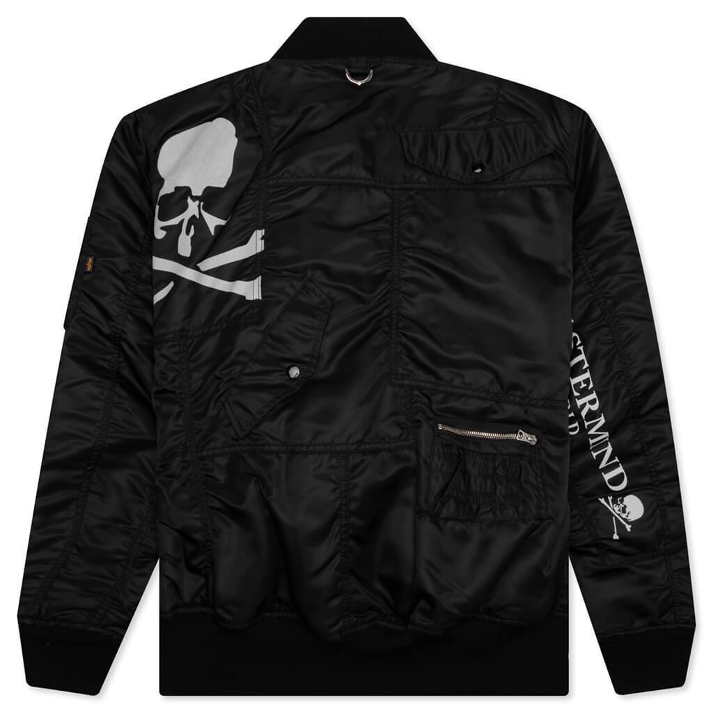 Mastermind World x Alpha Industries Patchwork MA-1 Bomber Jacket - Black Male Product Image