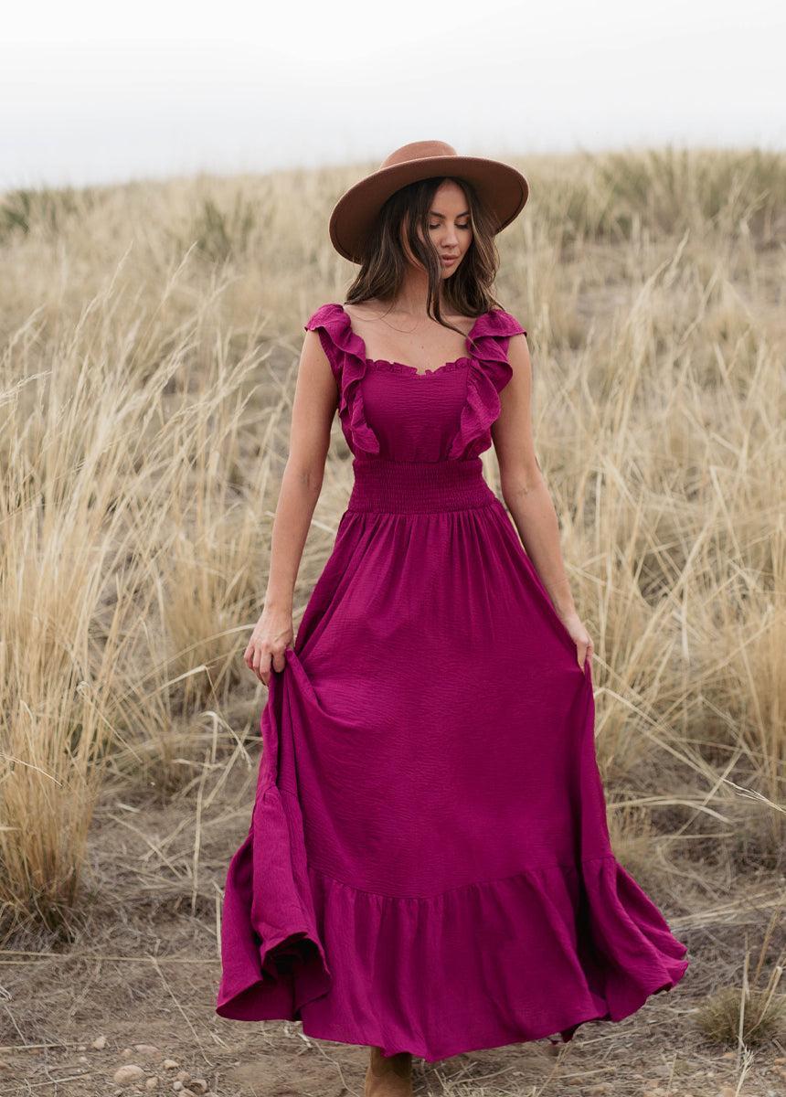 Dawn Dress in Raspberry Female Product Image