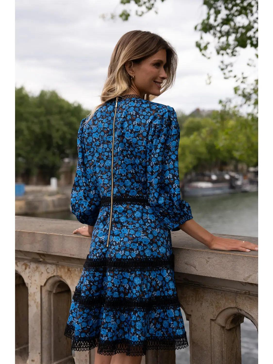 Floral Puff Sleeve Dress Product Image