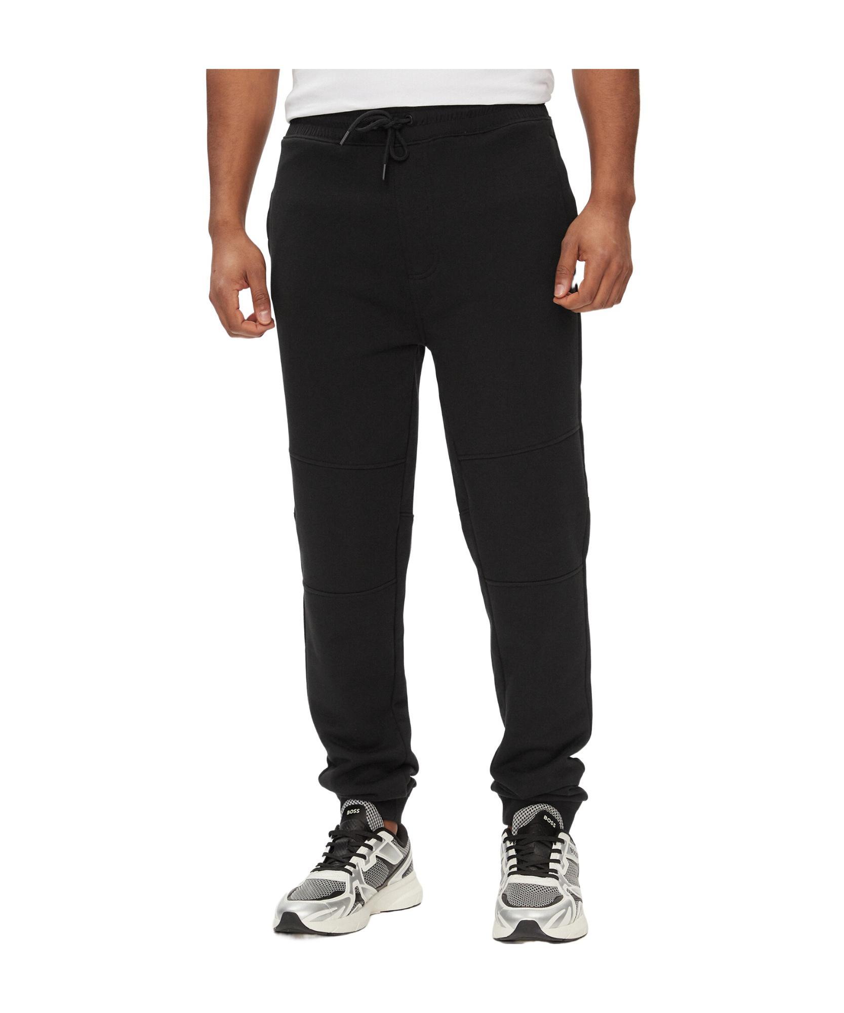 HUGO BOSS Drawstring Side-pocket Sweatpants In Black Product Image