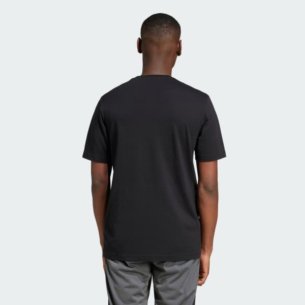adidas Lounge Painted Graphic Tee Olive Strata XS Mens Product Image