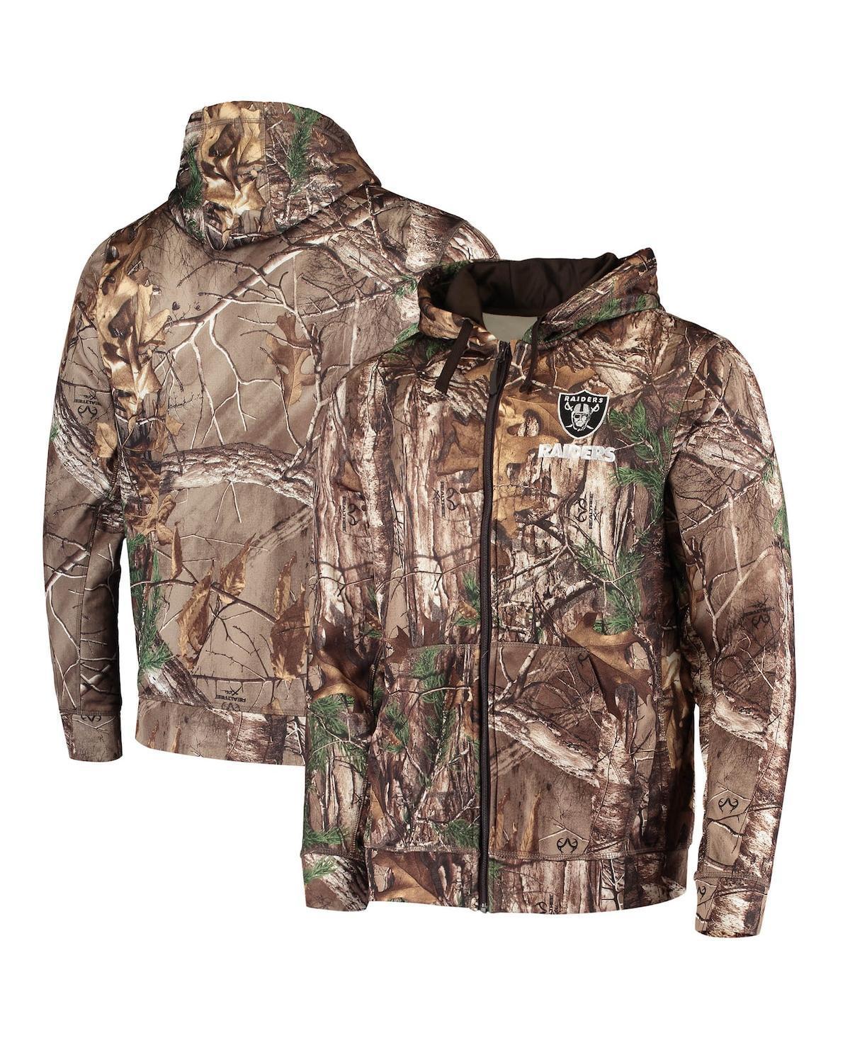 Men's Dunbrooke Realtree Camo Las Vegas Raiders Trophy Tech Fleece Full-Zip Hoodie, Size: Medium, Lvr Green Product Image