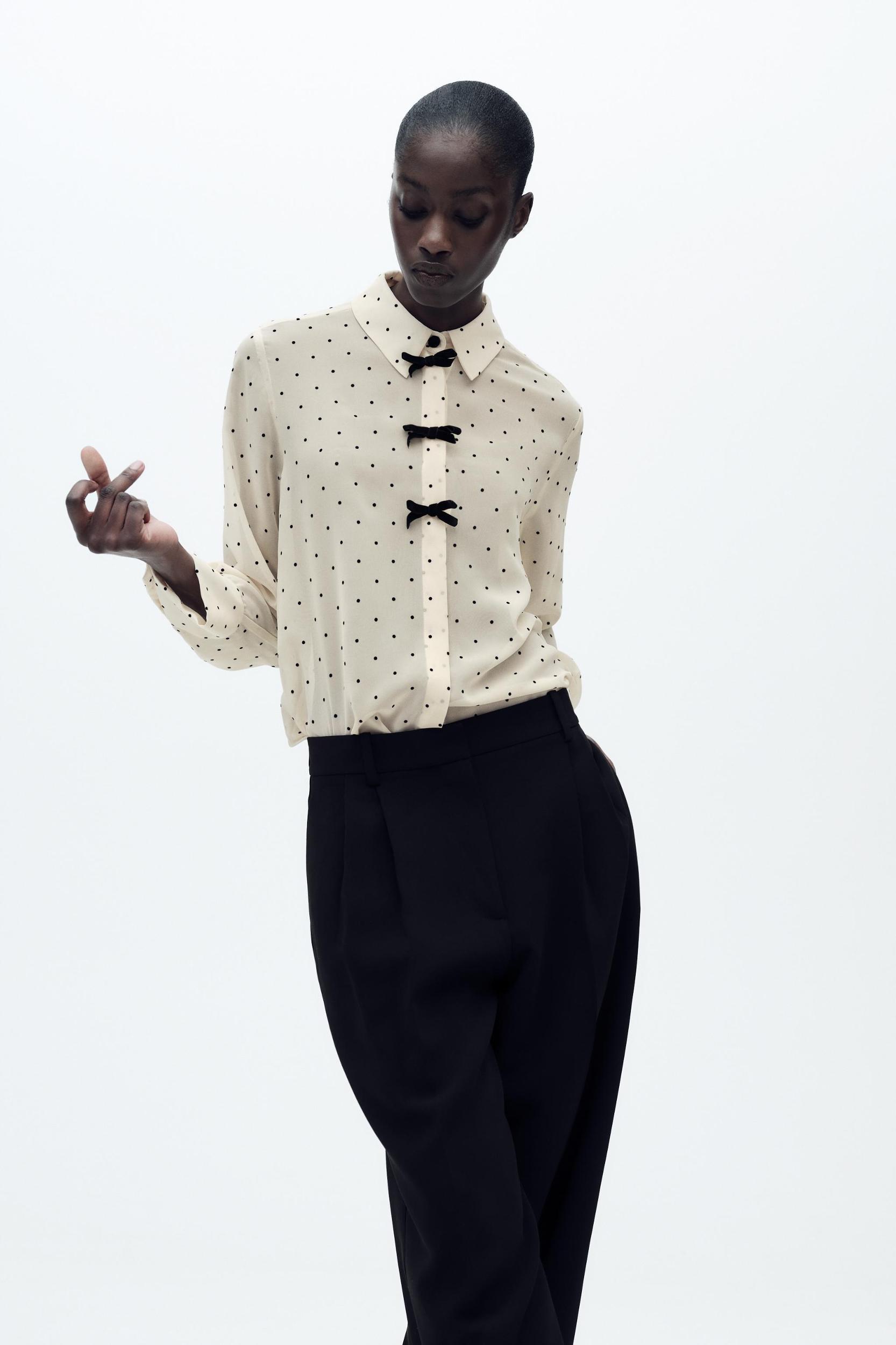 POLKA DOT BOWS SHIRT Product Image