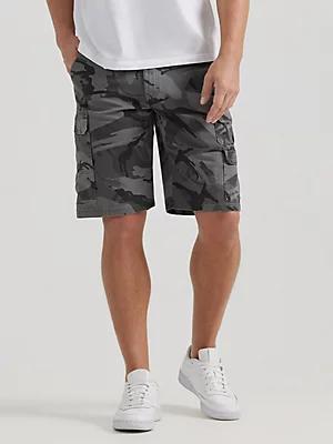 Wrangler® Men's Five Star Premium Stacked Cargo Short in Pewter Product Image