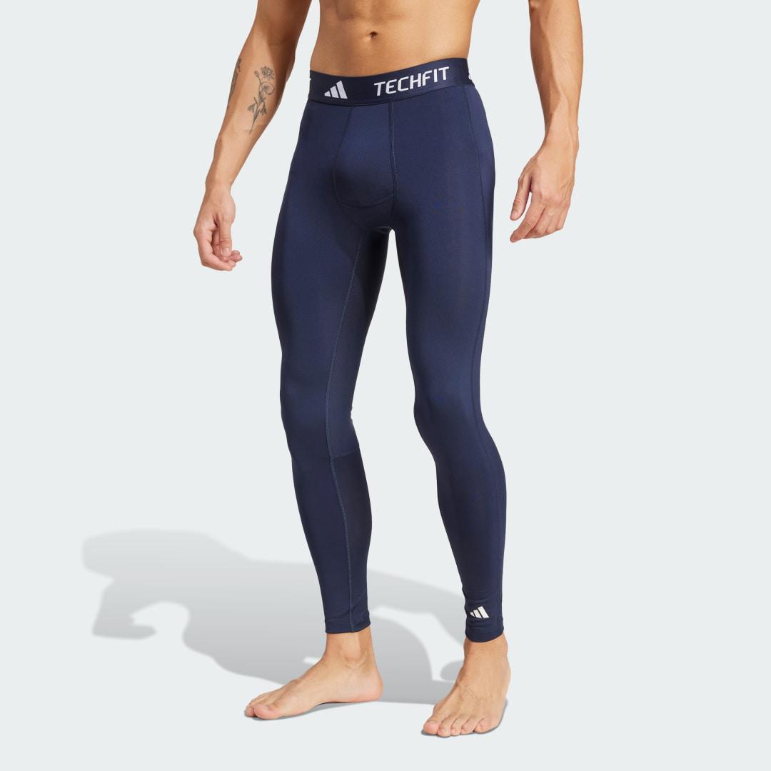 adidas TECHFIT Compression Training Long Tights Legend Ink L Mens Product Image