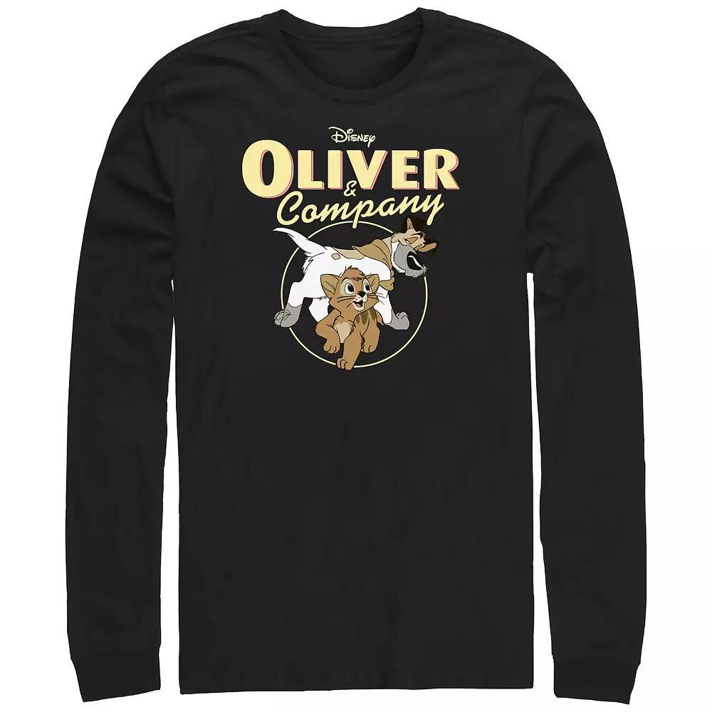 Disney's Oliver & Company Oliver And Dodger Men's Graphic Tee, Size: Medium, Black Product Image