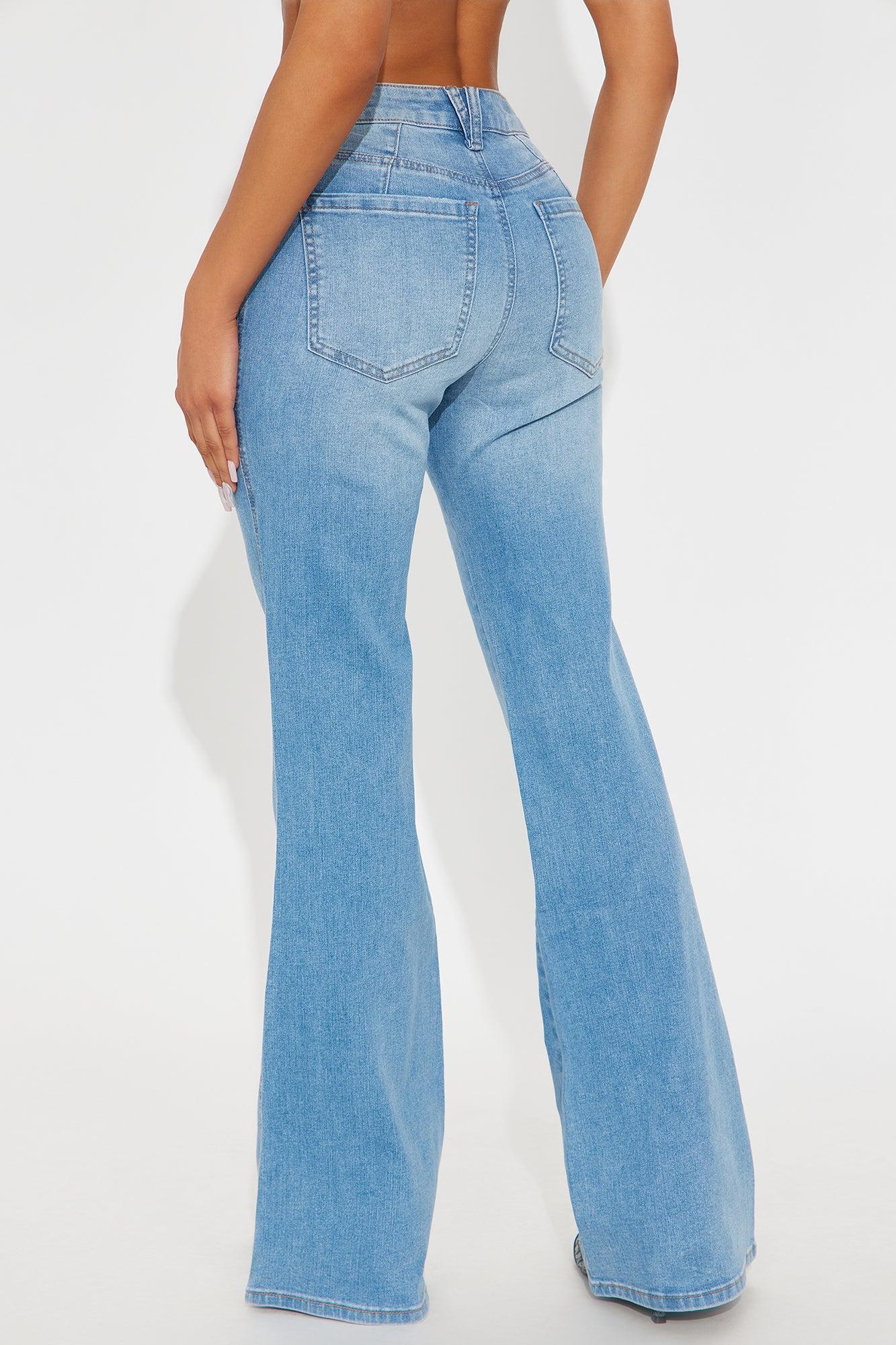 Beatrice Mid Rise Flare Jeans - Medium Wash Product Image