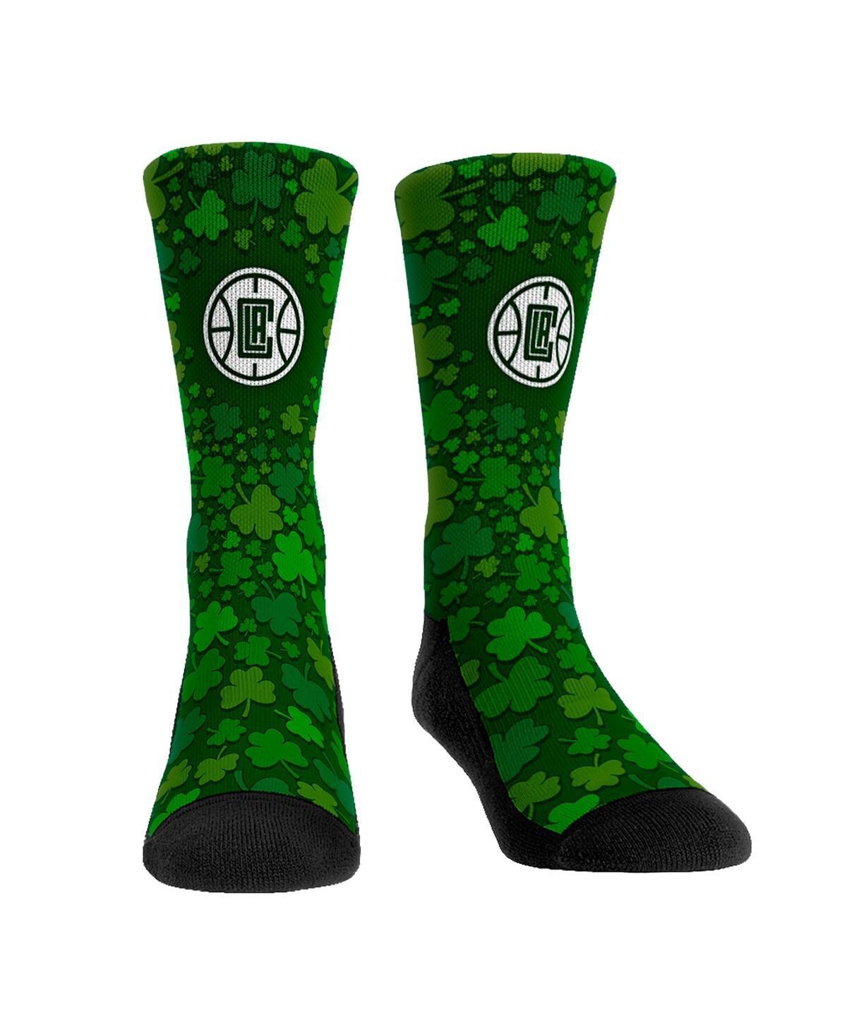 Rock Em Socks LA Clippers St. Pattys Day Shamrock Crew Socks, Mens Product Image