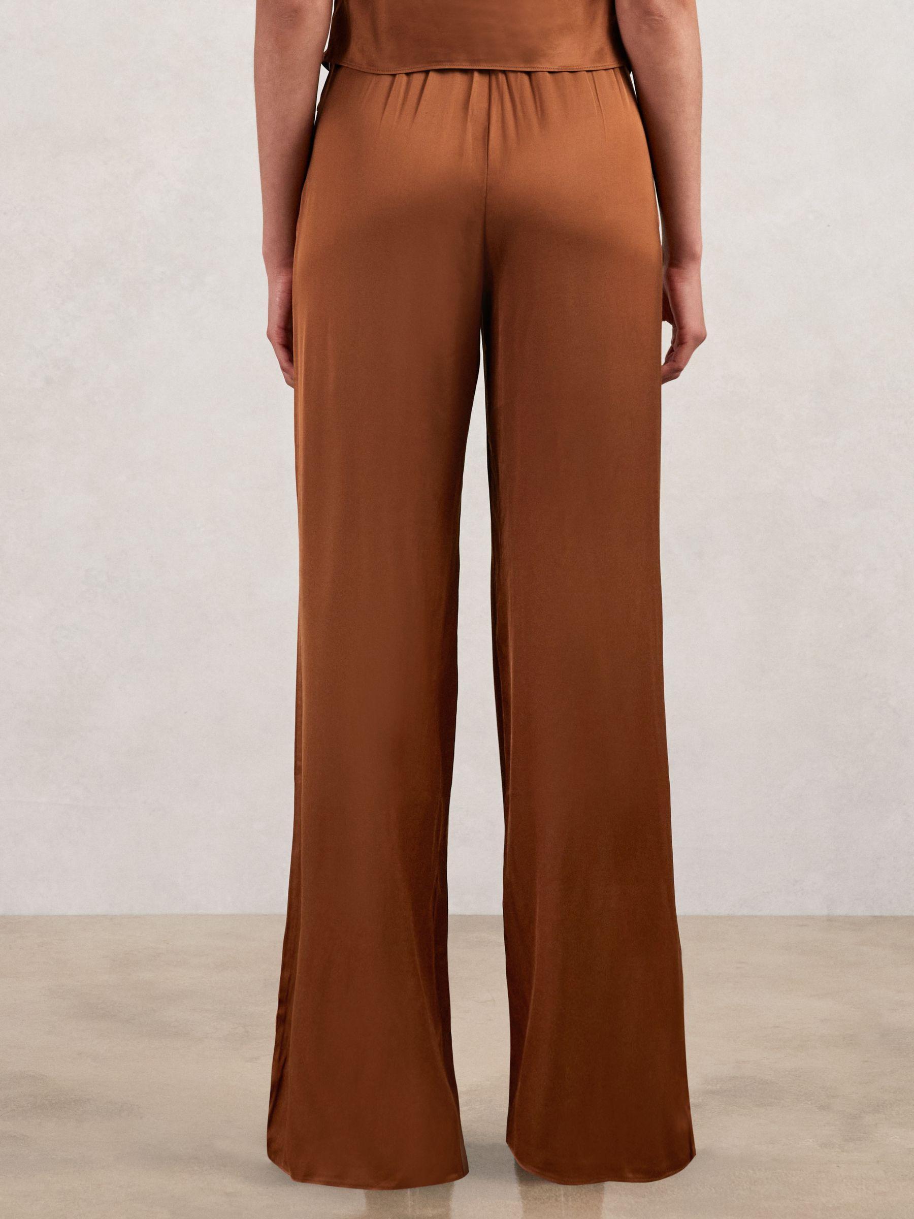 Good American Satin Handkerchief Top in Copper Product Image