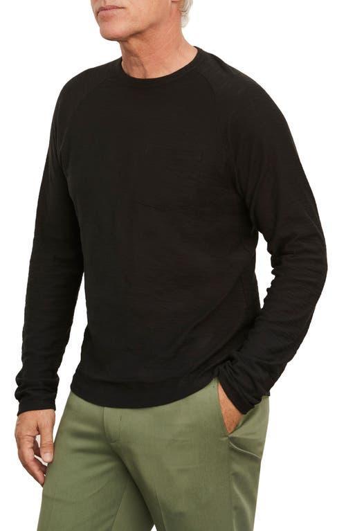 Mens Cotton Long Sleeve Pocket Crew T-Shirt, Coastal Blue, Size S Vince Product Image