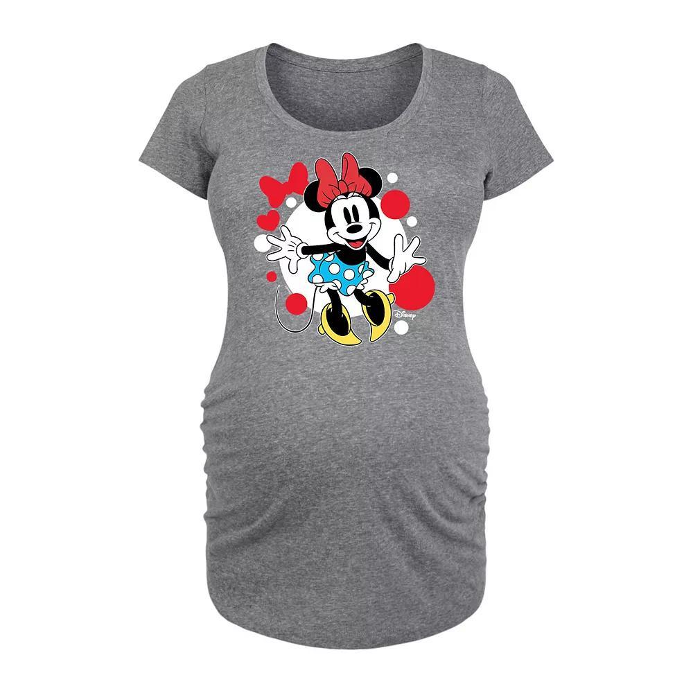 Disneys Winnie the Pooh Maternity Oh Bother Graphic Tee, Womens Grey Gray Product Image