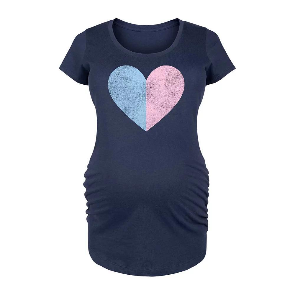 Maternity Joy Vintage Ornament Graphic Tee, Womens Blue Product Image